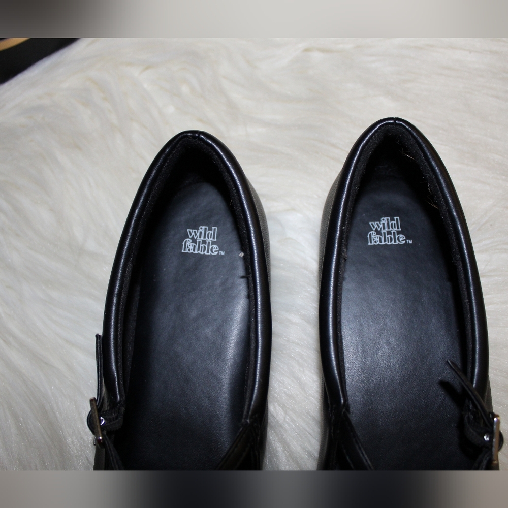 Wild Fable Women's 11 Black Elsa Square Toe Mary Jane Ballet Flats Shoes - Picture 8 of 16